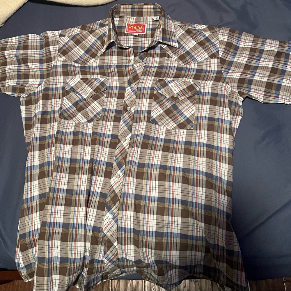Ely Plains Men's Plaid Pearl Snap Shirt